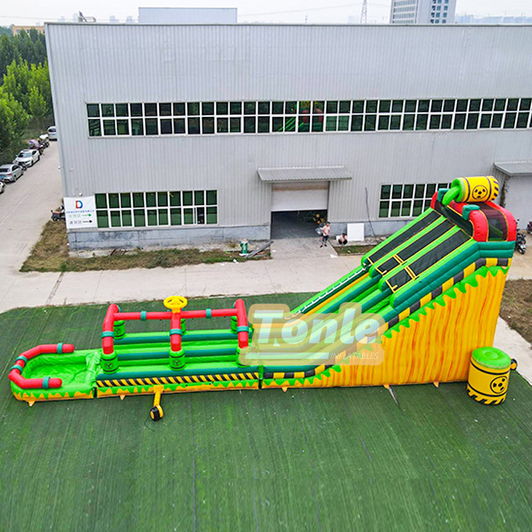 28ft TOXIC Double Lane with Slip n Slide POOL