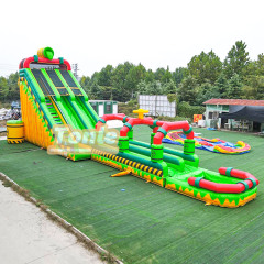 28ft TOXIC Double Lane with Slip n Slide POOL