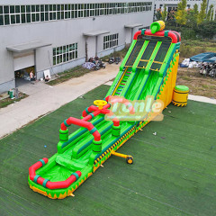28ft TOXIC Double Lane with Slip n Slide POOL