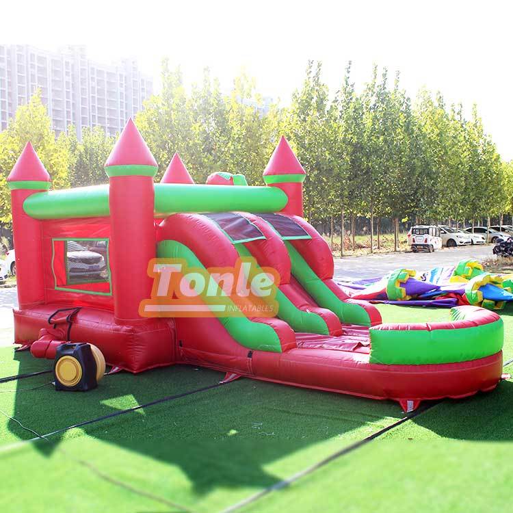 Christmas sleigh inflatable jumper slide combo