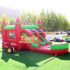Christmas sleigh inflatable jumper slide combo