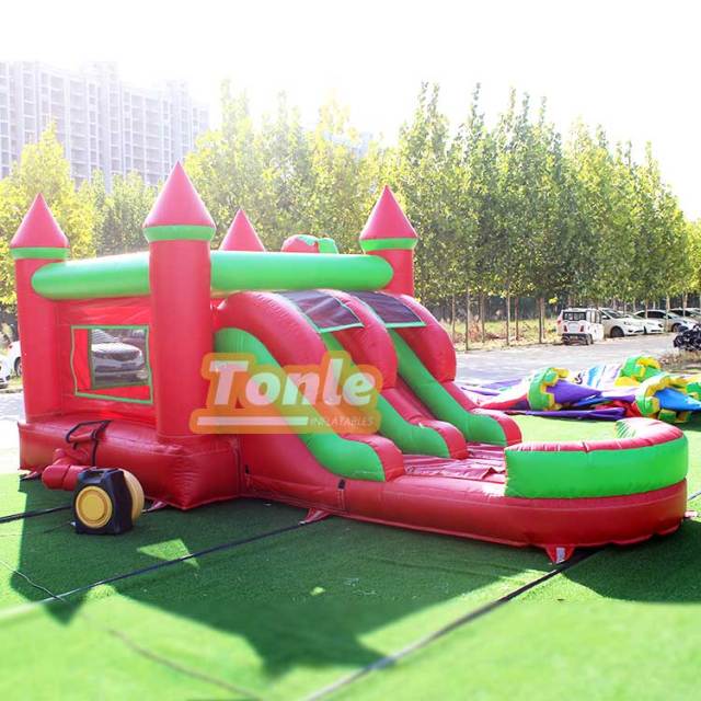 Christmas sleigh inflatable jumper slide combo