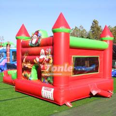 Christmas sleigh inflatable jumper slide combo