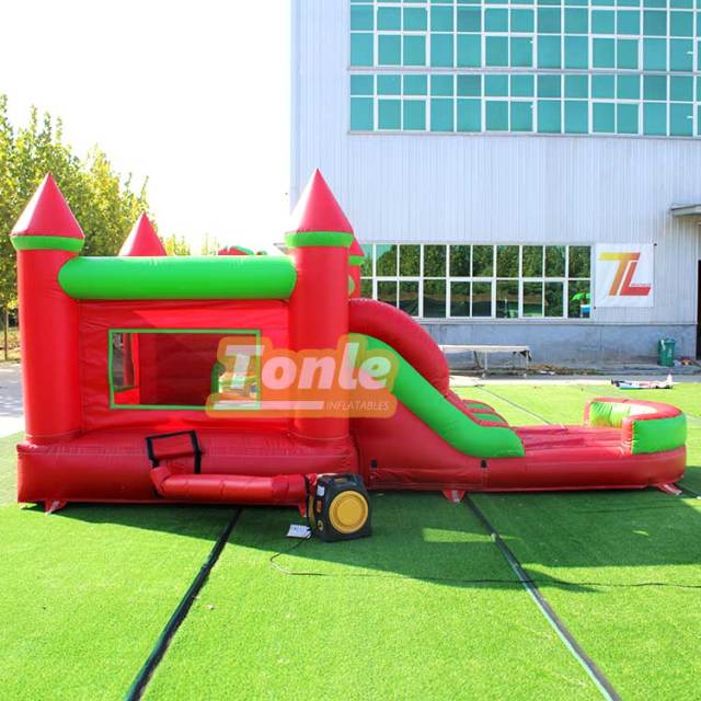 Christmas sleigh inflatable jumper slide combo
