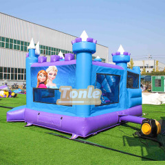 Frozen inflatable bouncing slide combo