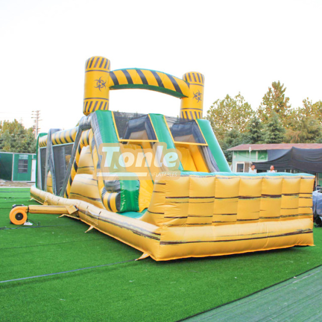 40FT Nuclear Toxic Waste inflatable Obstacle course