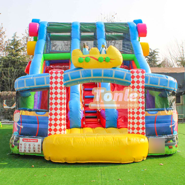 Circus Ferris wheel themed inflatable slide