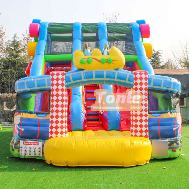 Circus Ferris wheel themed inflatable slide
