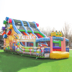 Circus Ferris wheel themed inflatable slide