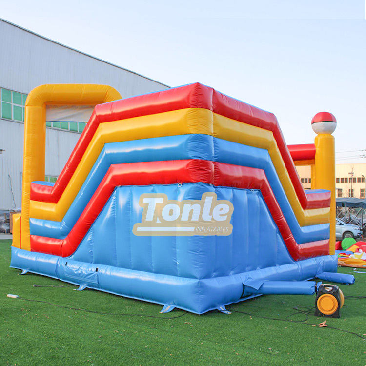 Pikachu inflatable bouncing castle slide combon