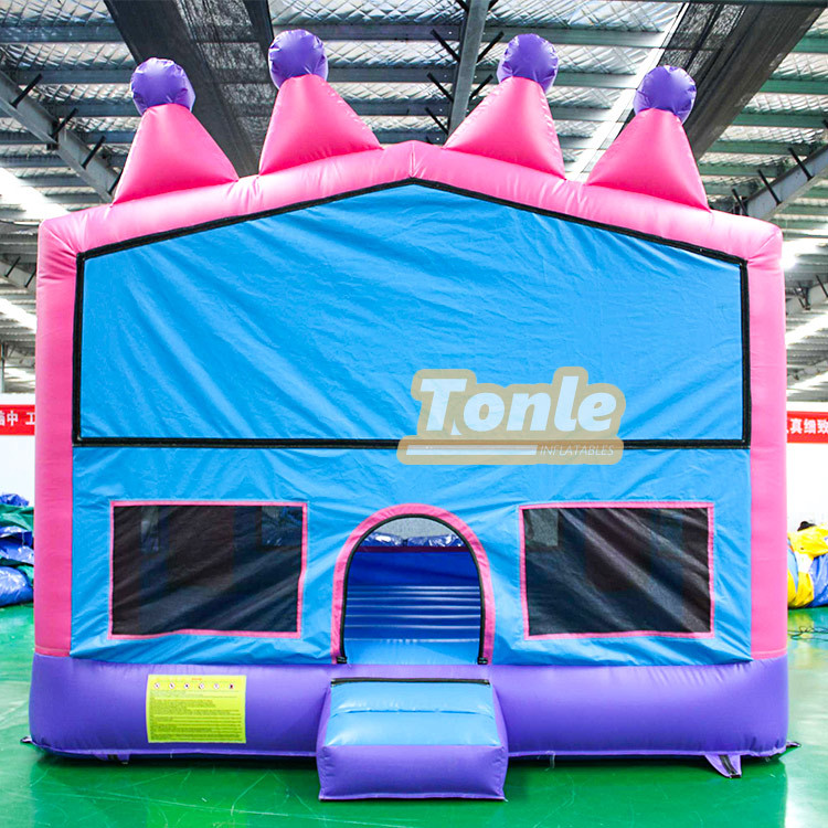 custom inflatable princess crown bounce house jumping castle