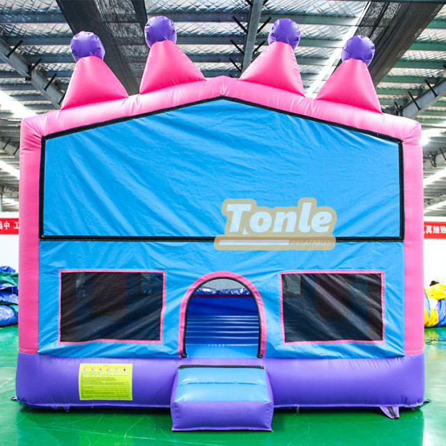 custom inflatable princess crown bounce house jumping castle