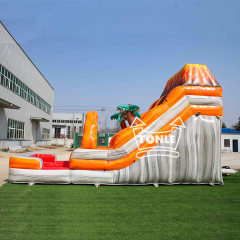 15ft Volcano inflatable water slide