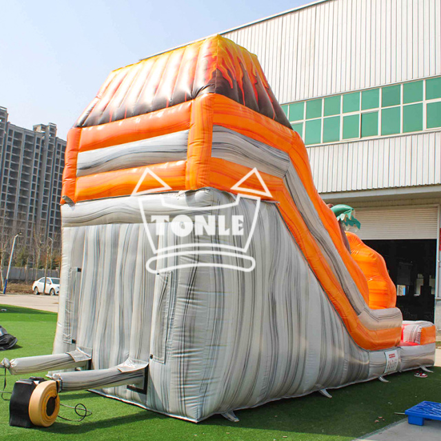 15ft Volcano inflatable water slide