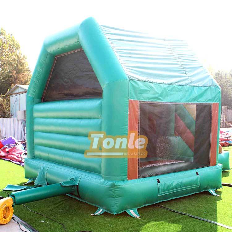 Ice cream themed bouncy castle with slide