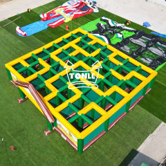 inflatable corn maze
