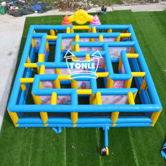 Ice cream themed inflatable maze game