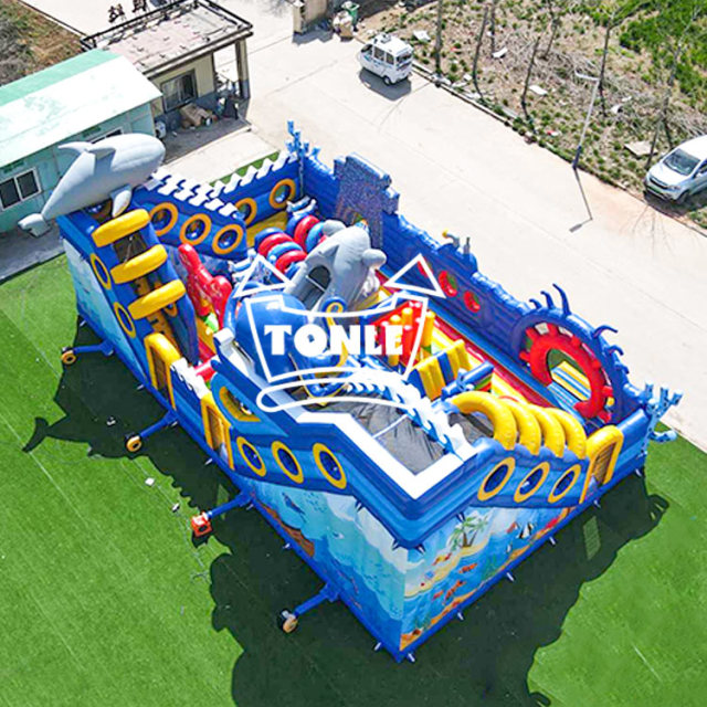 large Ocean Octopus Inflatable Game Theme Park