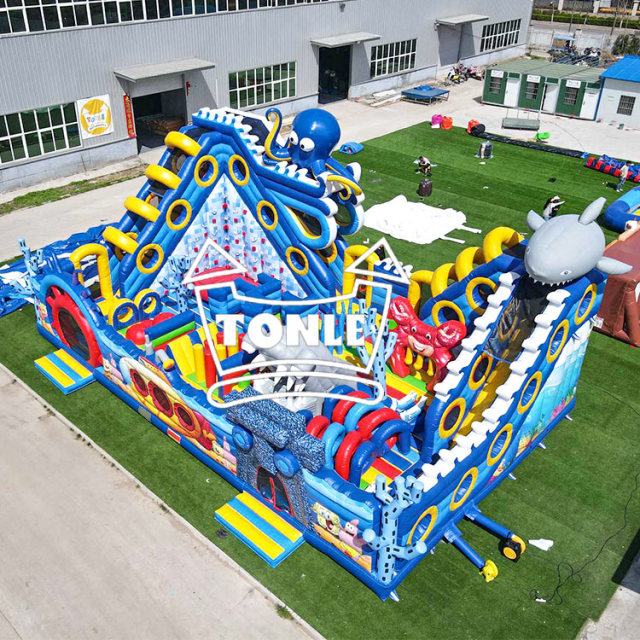 large Ocean Octopus Inflatable Game Theme Park