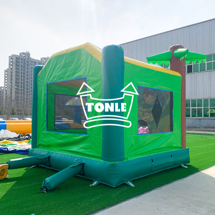 Tropical Jungle Monkey Inflatable Bounce House