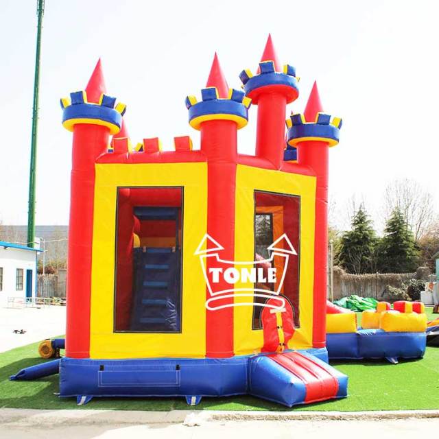 Commercial classic inflatable jumper combo with poor