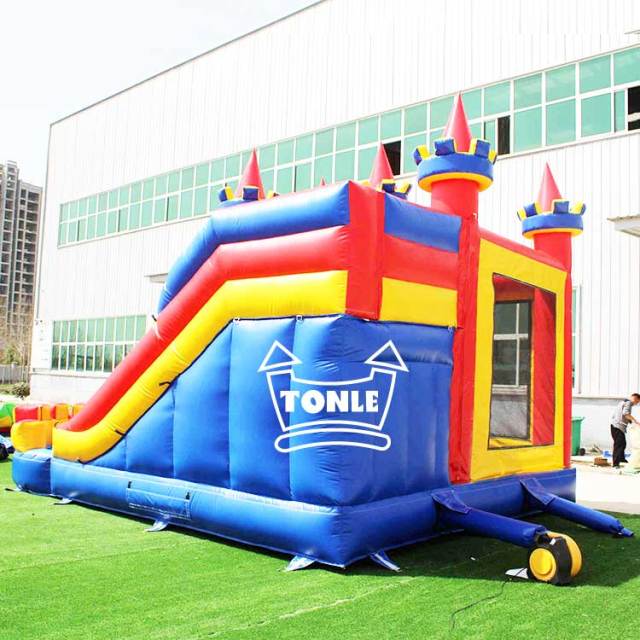 Commercial classic inflatable jumper combo with poor