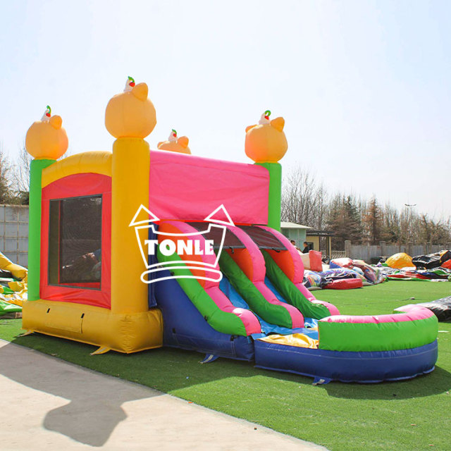 China factory Piggy inflatable jumper with water slide combo