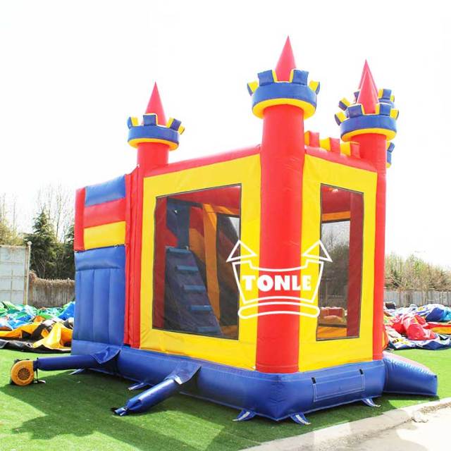 Commercial classic inflatable jumper combo with poor