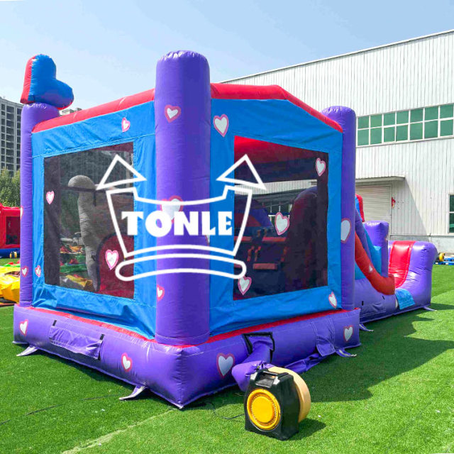 Alpaca inflatable slide llama bounce house combo