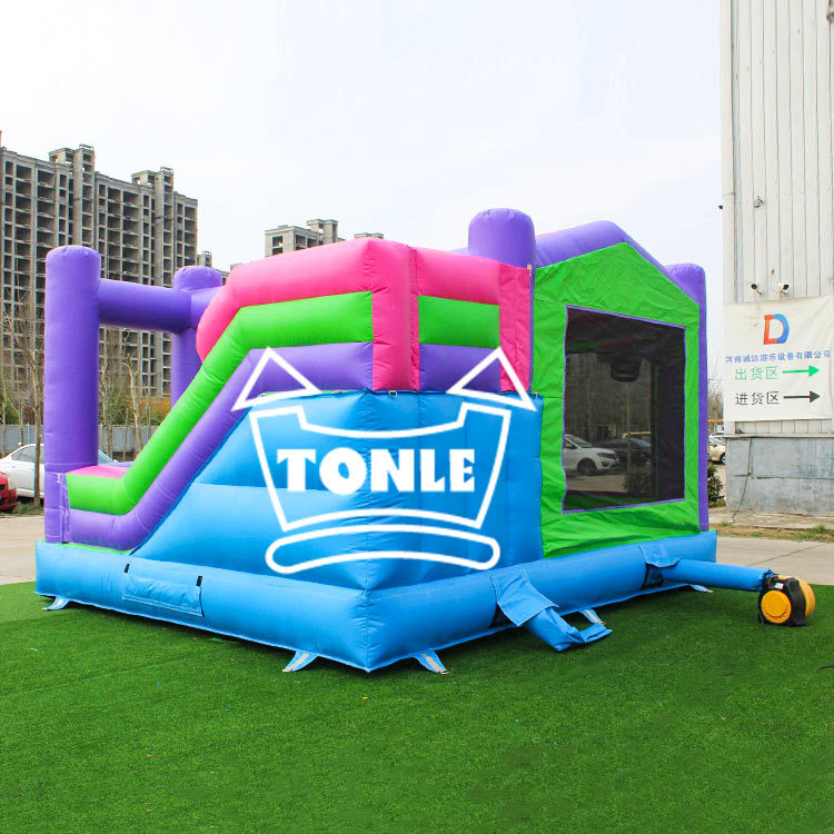 Monster truck race car Bounce House slide combo