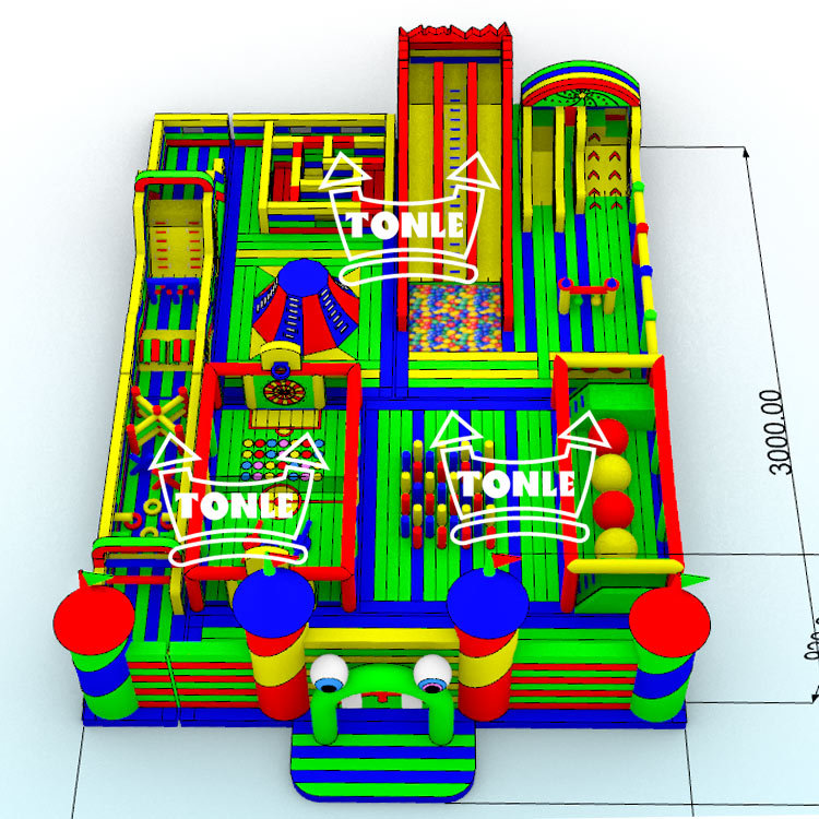 china factory customized huge inflatable theme park