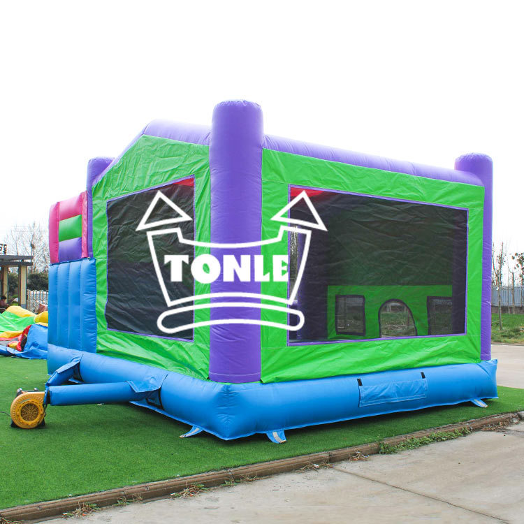 Monster truck race car Bounce House slide combo