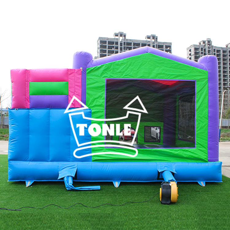 Monster truck race car Bounce House slide combo