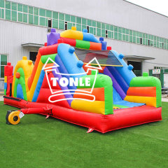 kids building blocks inflatable obstacles for sale