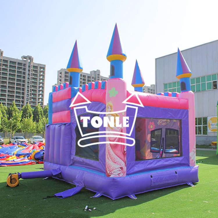 Princess inflatable bounce house castle water slide combo