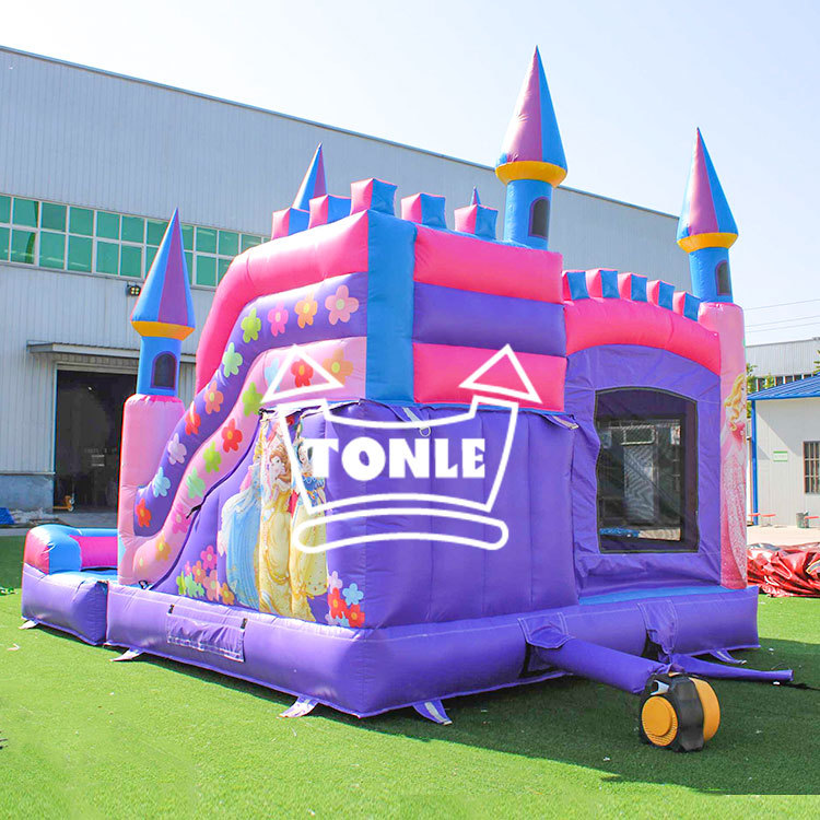 Princess inflatable bounce house castle water slide combo
