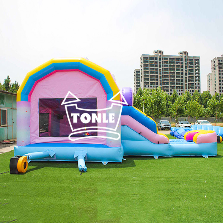China factory Disney Princess bouncy castle water slide combo