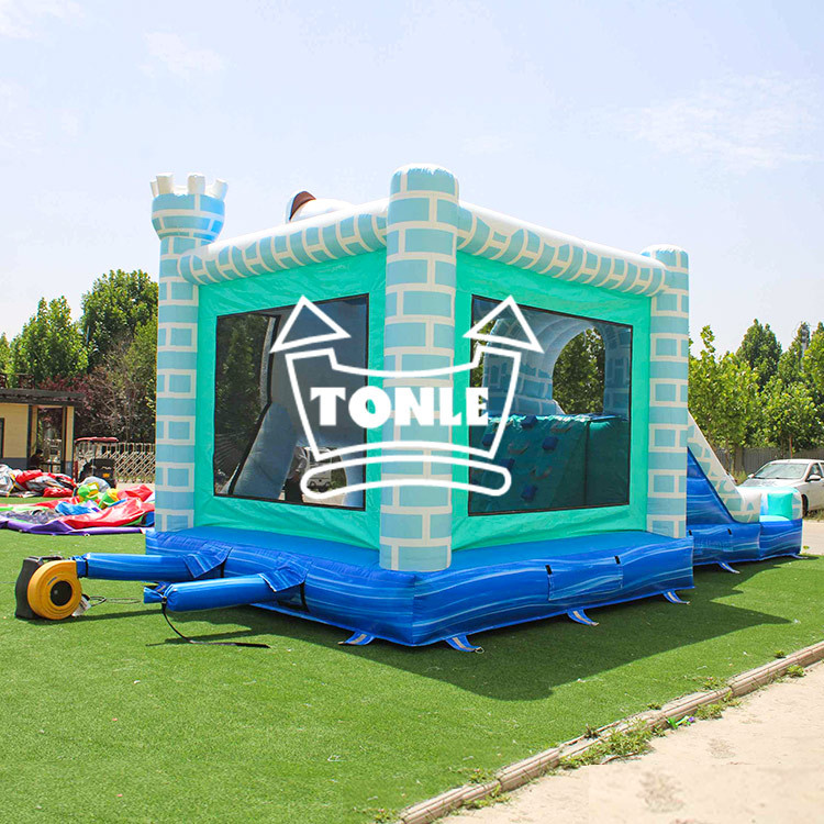 cool polar bear inflatable ice castle water slide combo
