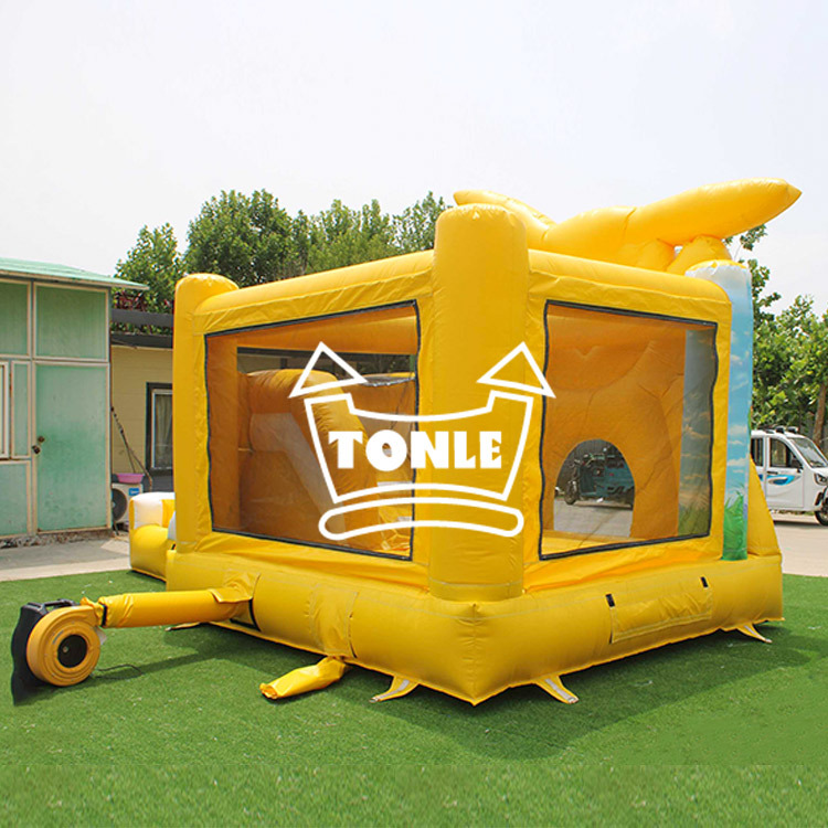 Pikachu cartoon inflatable water slide combo