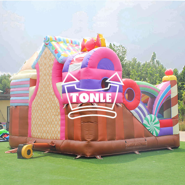 Factory Customized Candy Inflatable Jumping Castle Slide