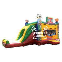 4 in1 Inflatable sports bounce house slide combo