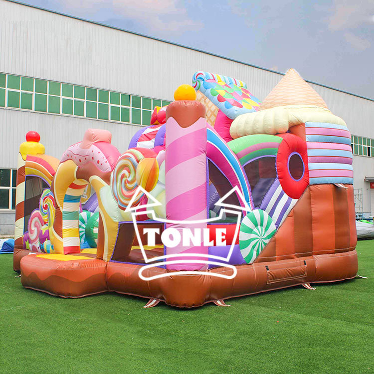 Factory Customized Candy Inflatable Jumping Castle Slide