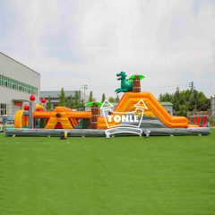 Volcano Dinosaur Commercial Grade Inflatable Obstacle Course