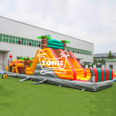 Volcano Dinosaur Commercial Grade Inflatable Obstacle Course
