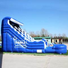 Wholesale Commercial Inflatable Water Slide blue wave slide