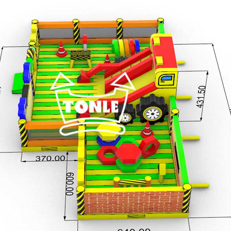Customised irregular large outdoor inflatable theme park
