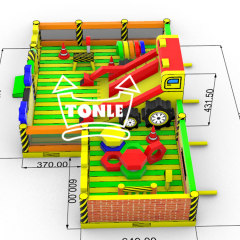 Customised irregular large outdoor inflatable theme park
