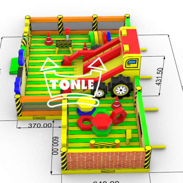 Customised irregular large outdoor inflatable theme park
