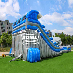 Factory Customized Commercial Ocean Shark Inflatable Water Slide