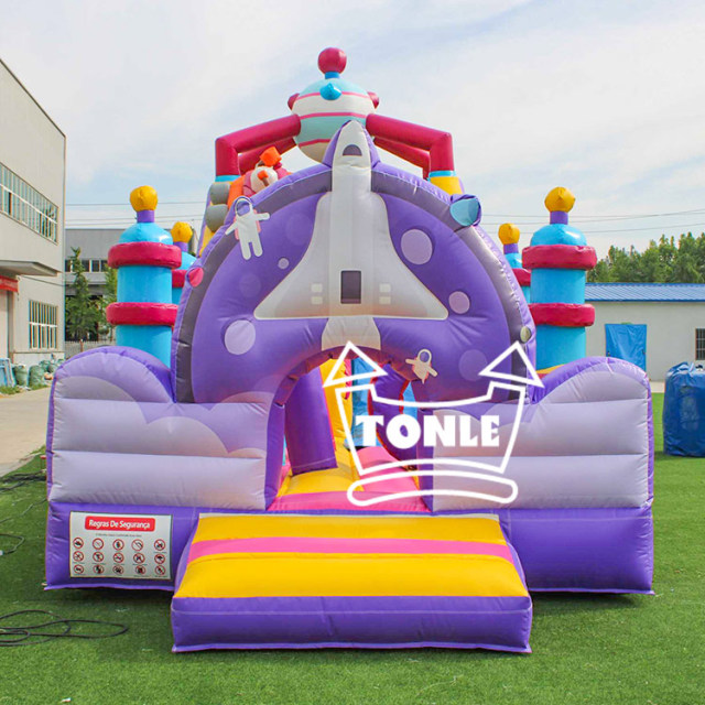 Best quality spaceship inflatable slide for sale